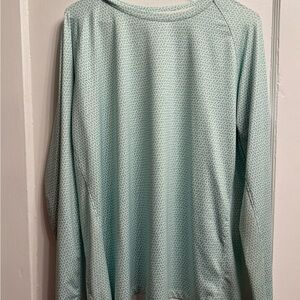 Lady Hagan Mint Green Patterned Long Sleeve Shirt